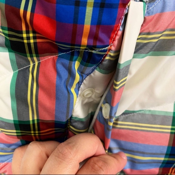 Lands End Multi Plaid Puffer Vest - Picture 4 of 11
